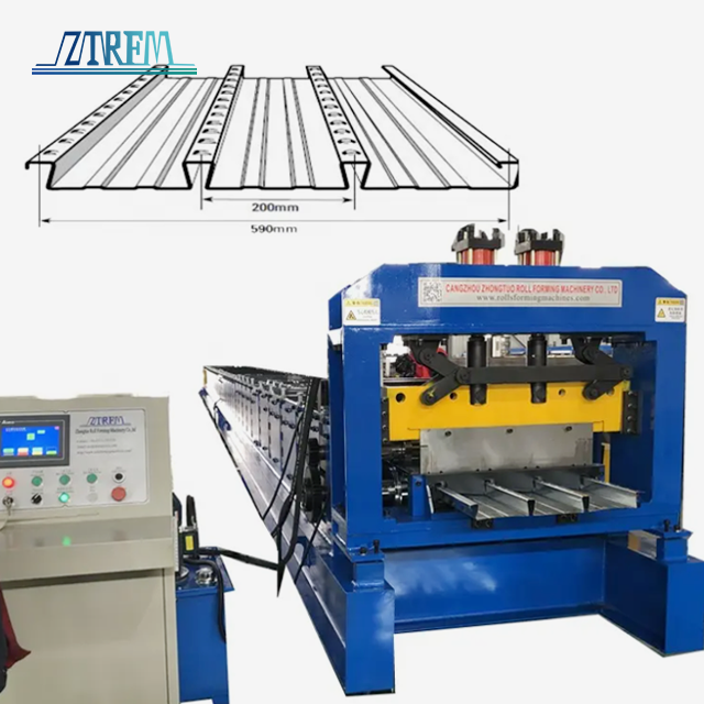 Dovetail roof decking roll forming machine